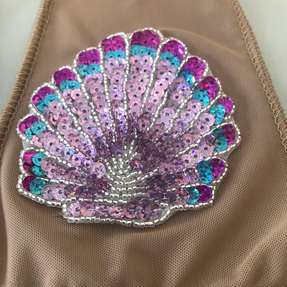Sequin Clamshell Bikini Top - Picture 4 of 6